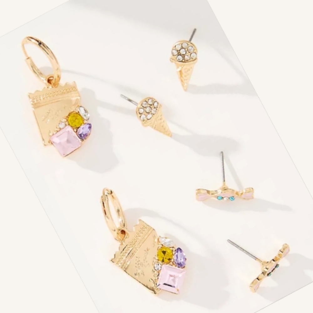 Anthropologie Festive Icon Earrings (Sweets)